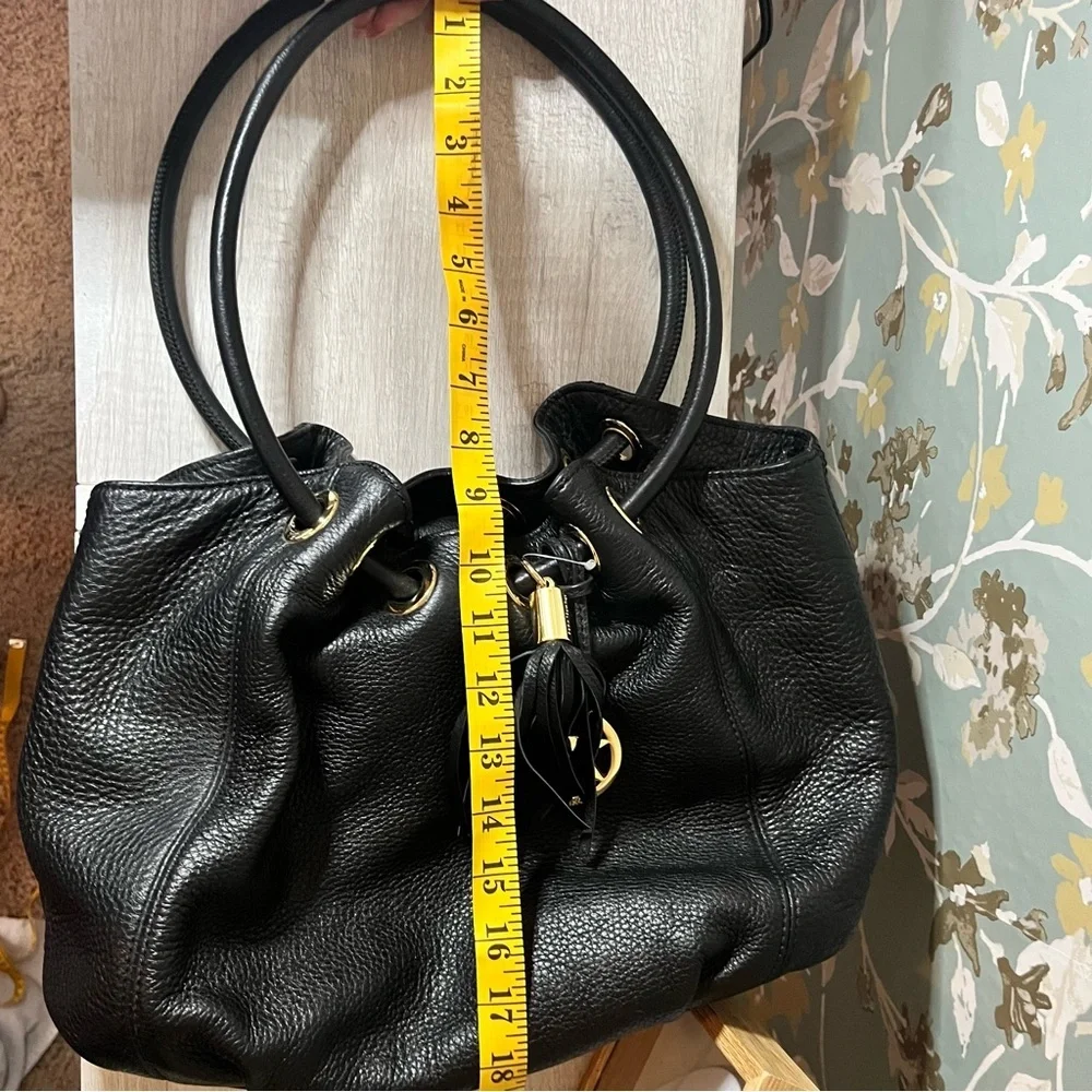 Michael Kors East meet West Black Ring Tote Bag
